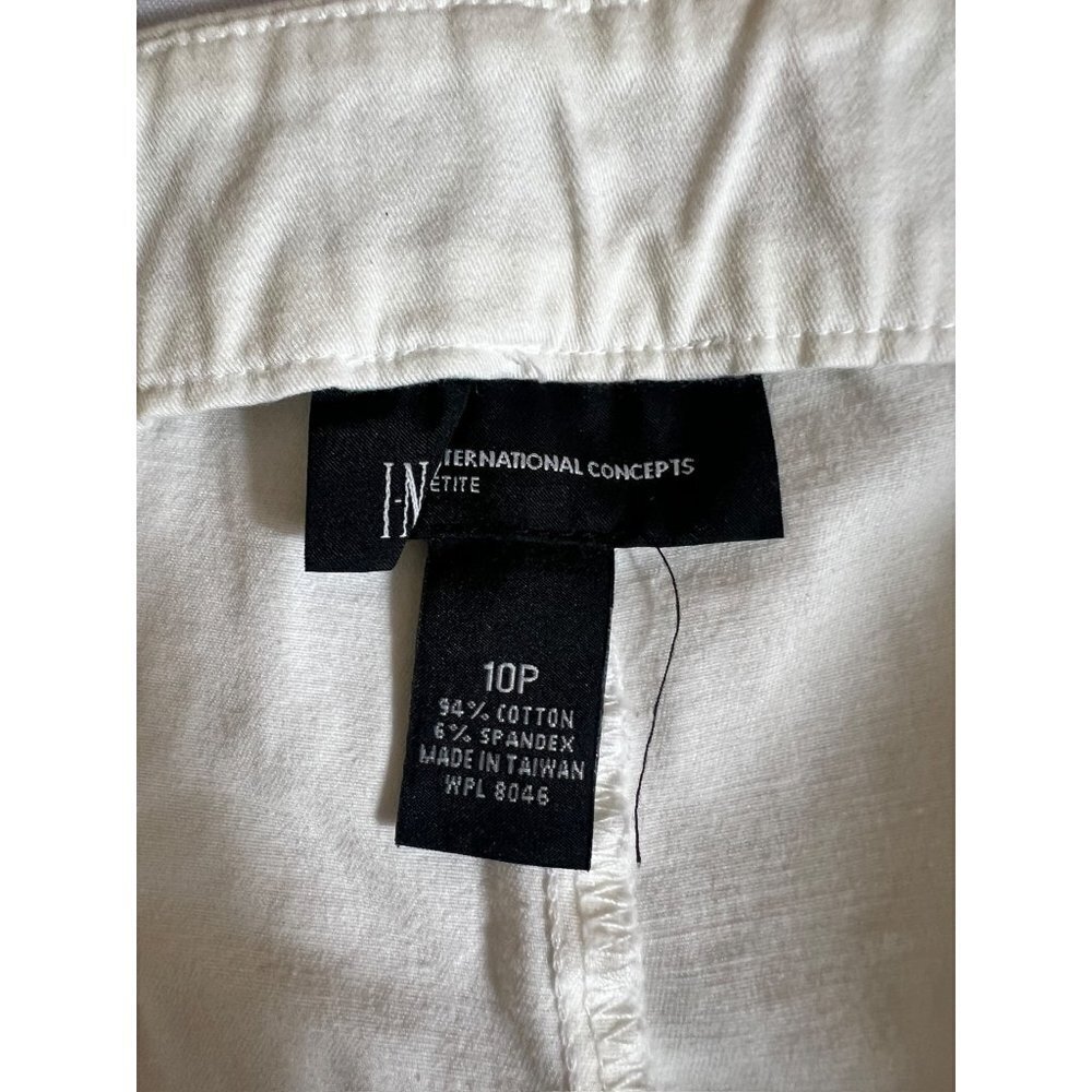 INC International Concepts Petite White Causal Pants - Picture 3 of 7